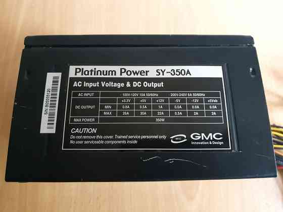 Блок питания Platinum Power 350 W. Доставка Донецк