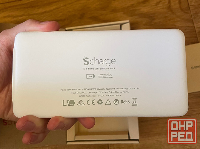 Power Bank ORICO 10000 мАч, портативное зарядное, зарядка, внешний аккумулятор Донецк - изображение 4