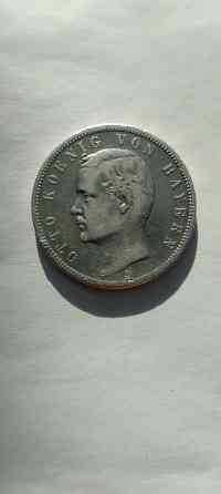 5 марок 1894 год. Редкая серебряная монета Германии в удовлетворительном состоянии. Донецк