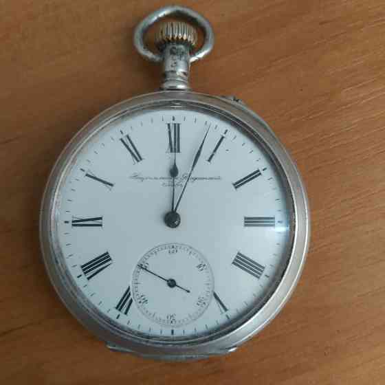 Часы серебряные карманные Longines (Лонжин), 1904 г. Донецк