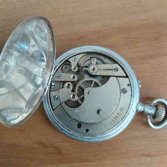 Часы серебряные карманные Longines (Лонжин), 1904 г. Донецк