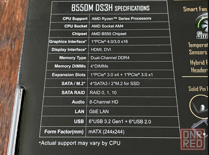 Материнская плата Gigabyte B550M DS3H (sAM4, AMD B550) Донецк - изображение 4