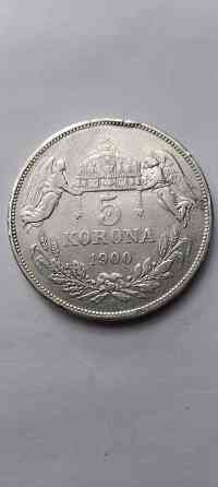 5 корон 1900 года. Редкая серебряная монета Австро-Венгрия. Донецк