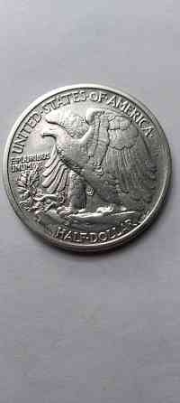 1/2 доллара 1943 года. Серебряная монета сша. Донецк