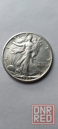1/2 доллара 1943 года. Серебряная монета сша. Донецк - изображение 2