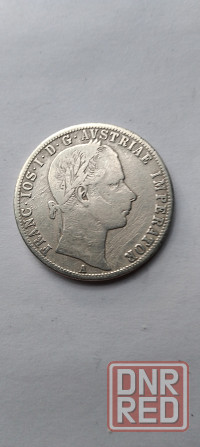 1 флорин 1860 года. Редкая серебряная монета Австрии Донецк - изображение 2
