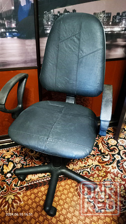 компьютерное кресло, натуральная кожа. Донецк - изображение 2