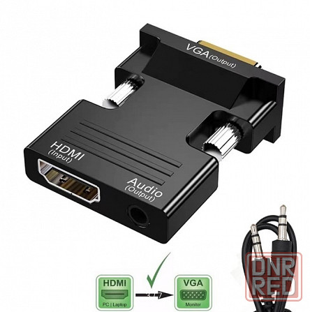 Адаптер переходник с HDMI на VGA + звук Донецк - изображение 6