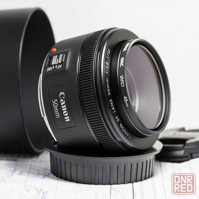 Объектив Canon EF 50mm f/1.8 STM, фотоаппарата, камеры Донецк - изображение 1