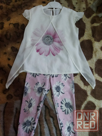 блузка детская для девочки на рост 98-104 см (3-4 года) + джегинсы. Турция Донецк - изображение 1