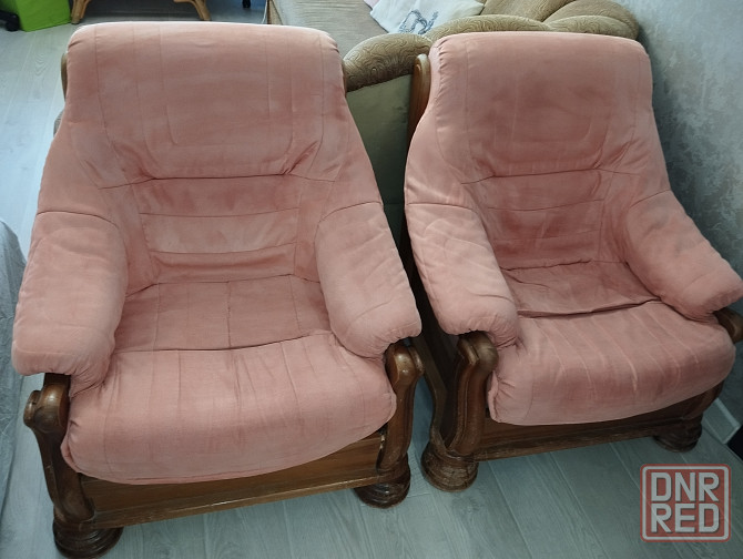 Прямой диван с двумя креслами Донецк - изображение 4