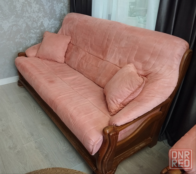 Прямой диван с двумя креслами Донецк - изображение 3