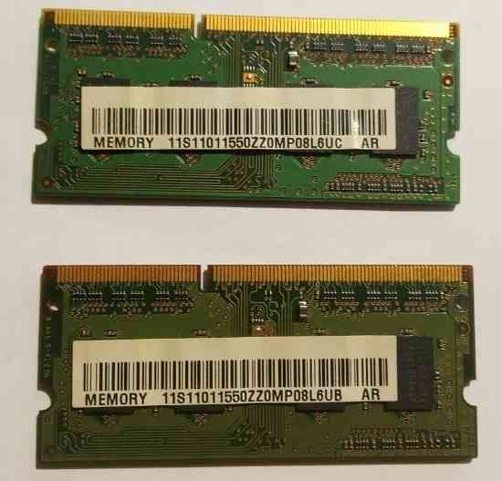 Оперативная память SAMSUNG DDR3 для ноутбука 2 шт. х 1Гб. Донецк