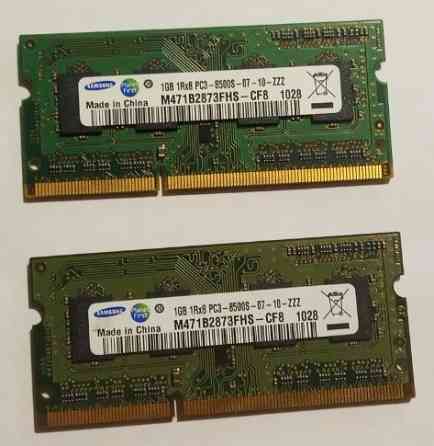 Оперативная память SAMSUNG DDR3 для ноутбука 2 шт. х 1Гб. Донецк