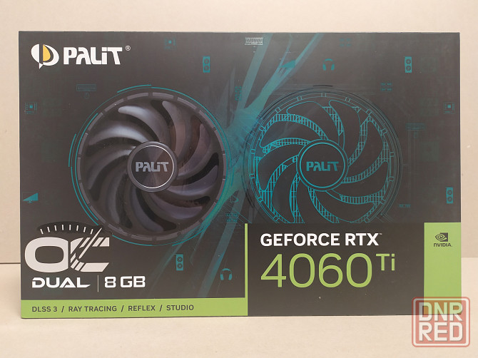 Видеокарта Palit GeForce RTX 4060 Ti Dual OC 8GB GDDR6 (128bit) (2685/18000) Донецк - изображение 1