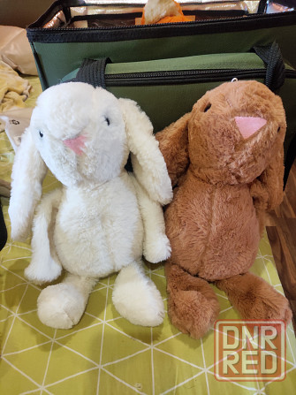 Магкие игрушки два зайца Донецк - изображение 1