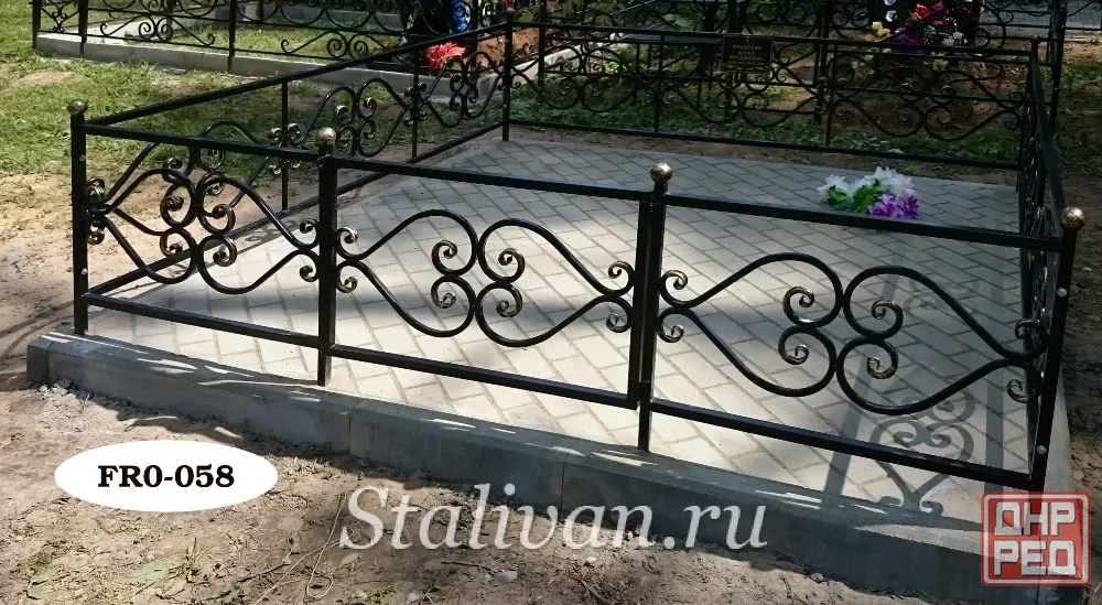 Оградки столы лавочки на кладбище Макеевка - изображение 8