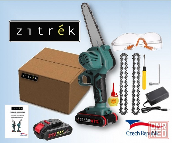 Фирменная аккумуляторная цепная пила ZITREK 21V Li-Ion Донецк - изображение 1
