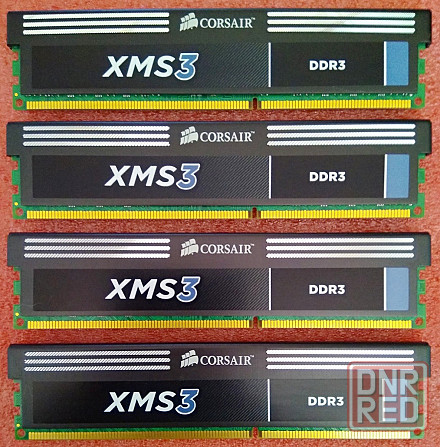 DDR3 4+4+4+4Gb - DDR3 16Gb для Socket 775 и выше- 1600MHz (PC3-12800) Corsair XMS3 CMX16GX3M4A1600C9 Донецк - изображение 2