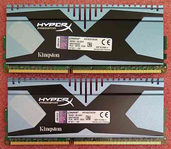 DDR3 4Gb + 4Gb для Socket 775 и выше - 1866MHz Kingston (PC3-14900) - KHX18C9T2K2/8X - DDR3 8Gb Донецк
