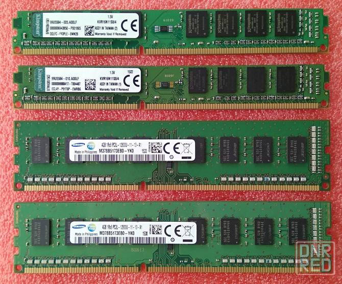 DDR3 4Gb+4Gb 1600MHz (PC3-12800) - Kingston - Samsung - DDR3 8Gb - Донецк - изображение 1