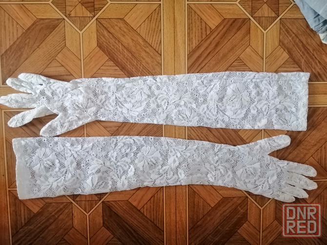 Продам свадебные гипюровые перчатки очень длинные Донецк - изображение 4