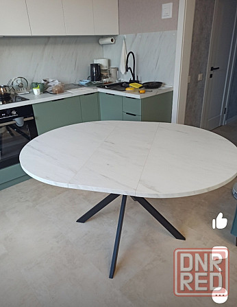 Круглый кухонный раскладной стол Макеевка - изображение 2