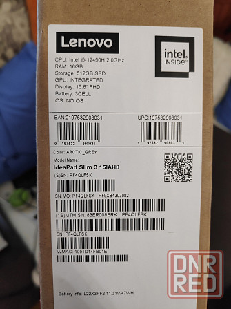 Ноутбук 15.6" Lenovo IdeaPad Slim 3 15IAH8, Intel Core i5-12450H, 16 гб DDR5, SSD 512 гб Новый! Донецк - изображение 5