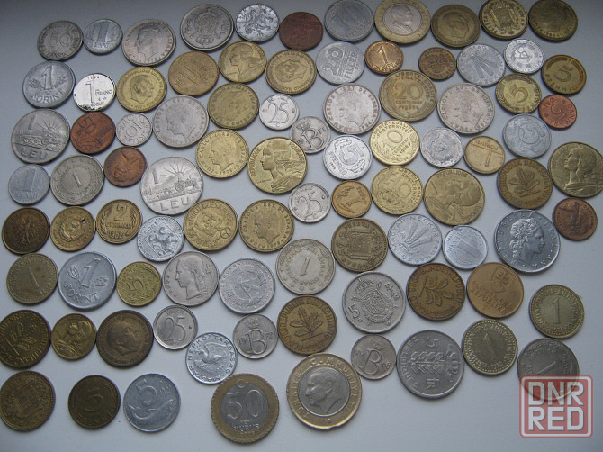 Монеты иностранные 100 штук Донецк - изображение 1