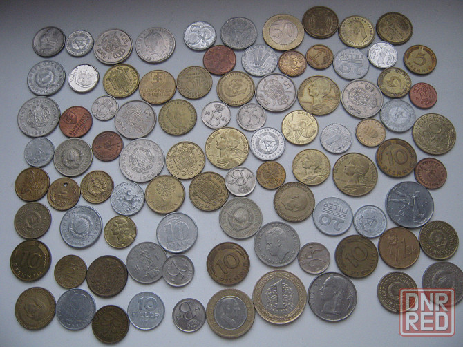 Монеты иностранные 100 штук Донецк - изображение 2