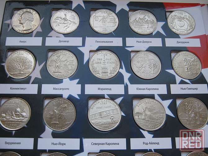 Монеты сша 25 цент штаты и территории коллекционные Донецк - изображение 2