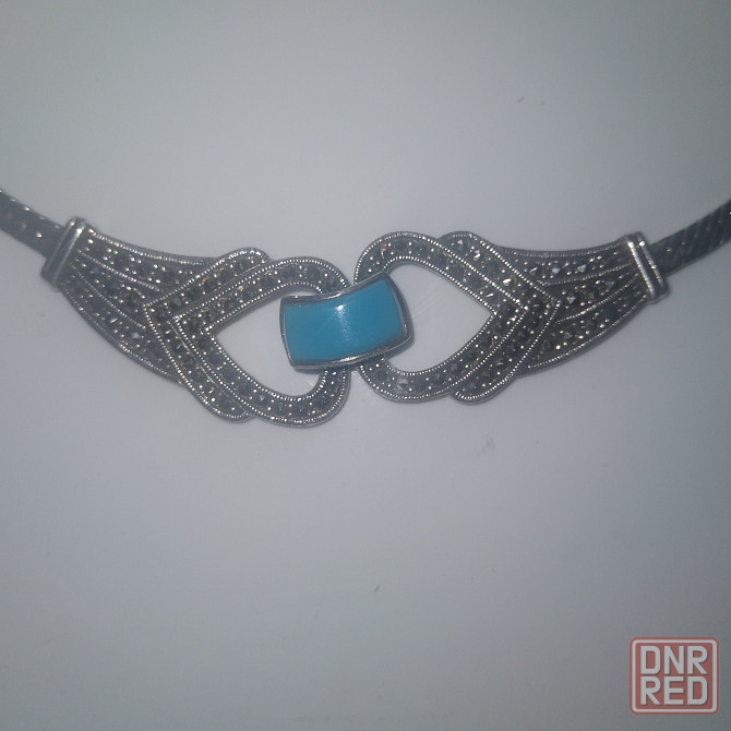 Колье из серебра 925 пробы змейка. Винтаж. Донецк - изображение 2