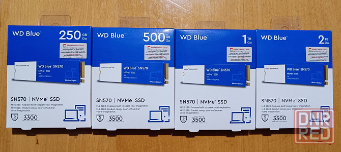 SSD WD Blue SN570 250,500gb NVMe 3500mb/s Новый Гарантия Донецк - изображение 1