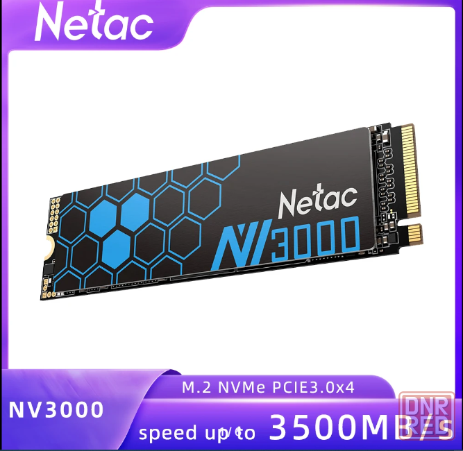 SSD диск Netac NV3000 NVMe PCIe 3.0 512-2TB 3300/2900mb/s Новый Гарантия Донецк - изображение 1