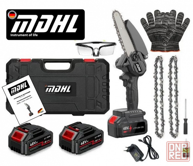 Аккумуляторная цепная пила MDHL garden series 800W Донецк - изображение 1