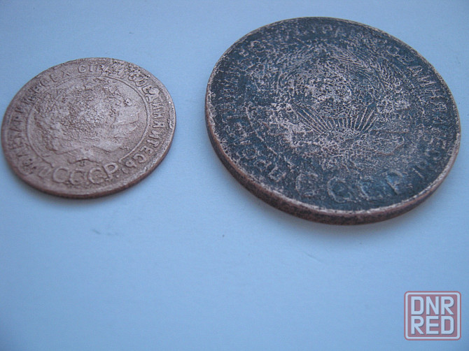Монеты ссср 1коп и 5 коп 1924год столетние Донецк - изображение 2
