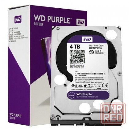 Жесткий диск HDD WD Purple 4TB Purple + карман 3.5" Новый Гарантия Донецк - изображение 1