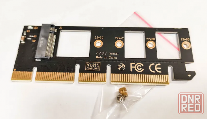 Адаптер PCI-E 4.0/3.0 для накопителей SSD M.2 Донецк - изображение 1
