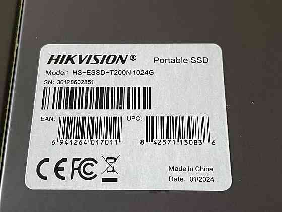 Внешний SSD Hikvision T200 1TB USB 3.2 Gen2 Type-C, Металлический корпус (HS-ESSD-T200N 1024G) Донецк