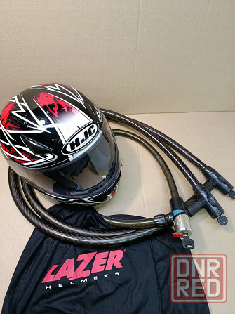 Мото шлем мотошлем мотоциклетный HJC ссср 1980г Валмиерский Моргуновка Донецк - изображение 1