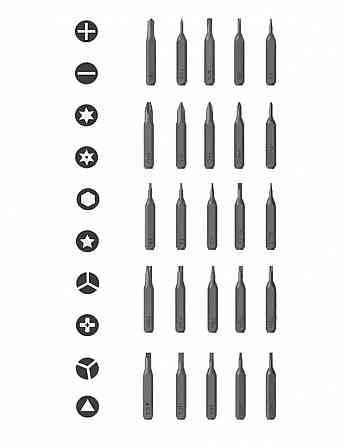 Отвертка электрическая Xiaomi DUKA/AtuMan E1 Precision Electric Screwdriver Set (черная) Макеевка