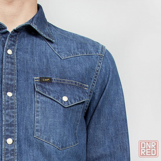 Джинсовая рубашка LEE Premium (оригинал) р. XXL Донецк - изображение 1
