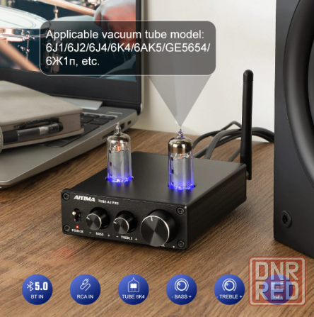 Ламповый предусилитель Bluetooth 5.0 с лампами 6K4 Донецк - изображение 2