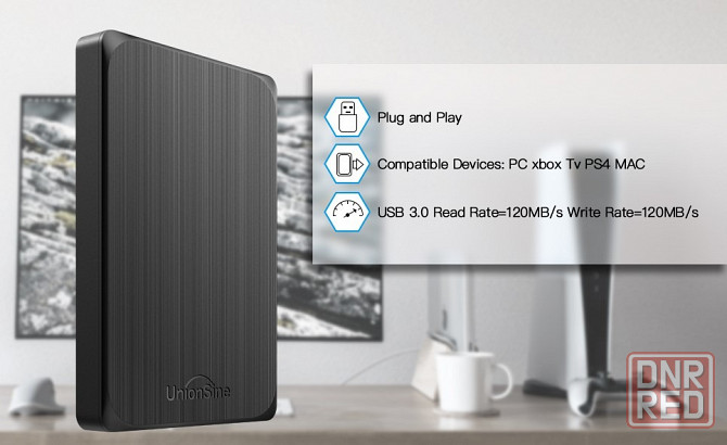 Портативный внешний жесткий диск HDD 2,5 дюйма, 500 Гб, 1ТБ Донецк - изображение 3