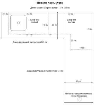 Угловая кухня под мрамор 1,85х1,85 м Донецк