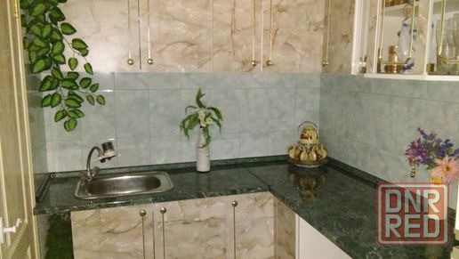 Угловая кухня под мрамор 1,85х1,85 м Донецк - изображение 2
