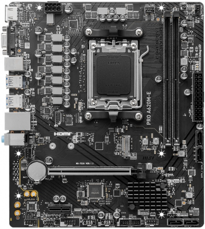 Материнская плата MSI PRO A620M-E AM5 Новая! Донецк