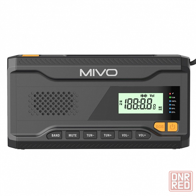 FM радио приемник Mivo MR-001, 3Вт (power bank 4500 mah, фонарик, солнечная батарея, влагозащита) Донецк - изображение 4