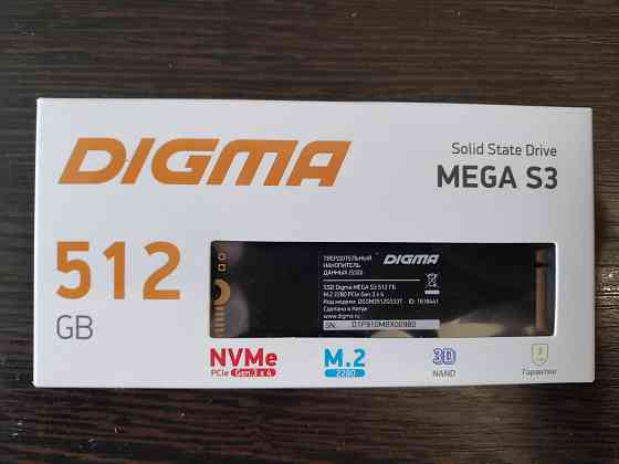 SSD NVME M.2 2280 Digma Mega S3 512Gb Новый Донецк