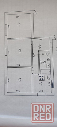 Продам 3-х ком. квартиру, 6 капитальная, пролетарский район Донецк - изображение 7